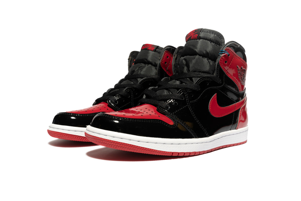 Jordan 1 high patent shops bred