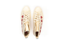 Load image into Gallery viewer, Converse Play Comme Des Garçons High White &quot;Multi Heart&quot;
